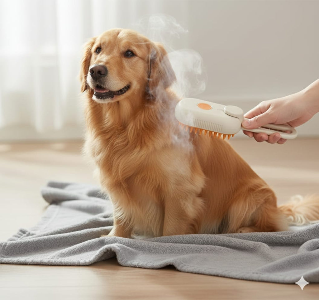 Cepillo a vapor para mascotas